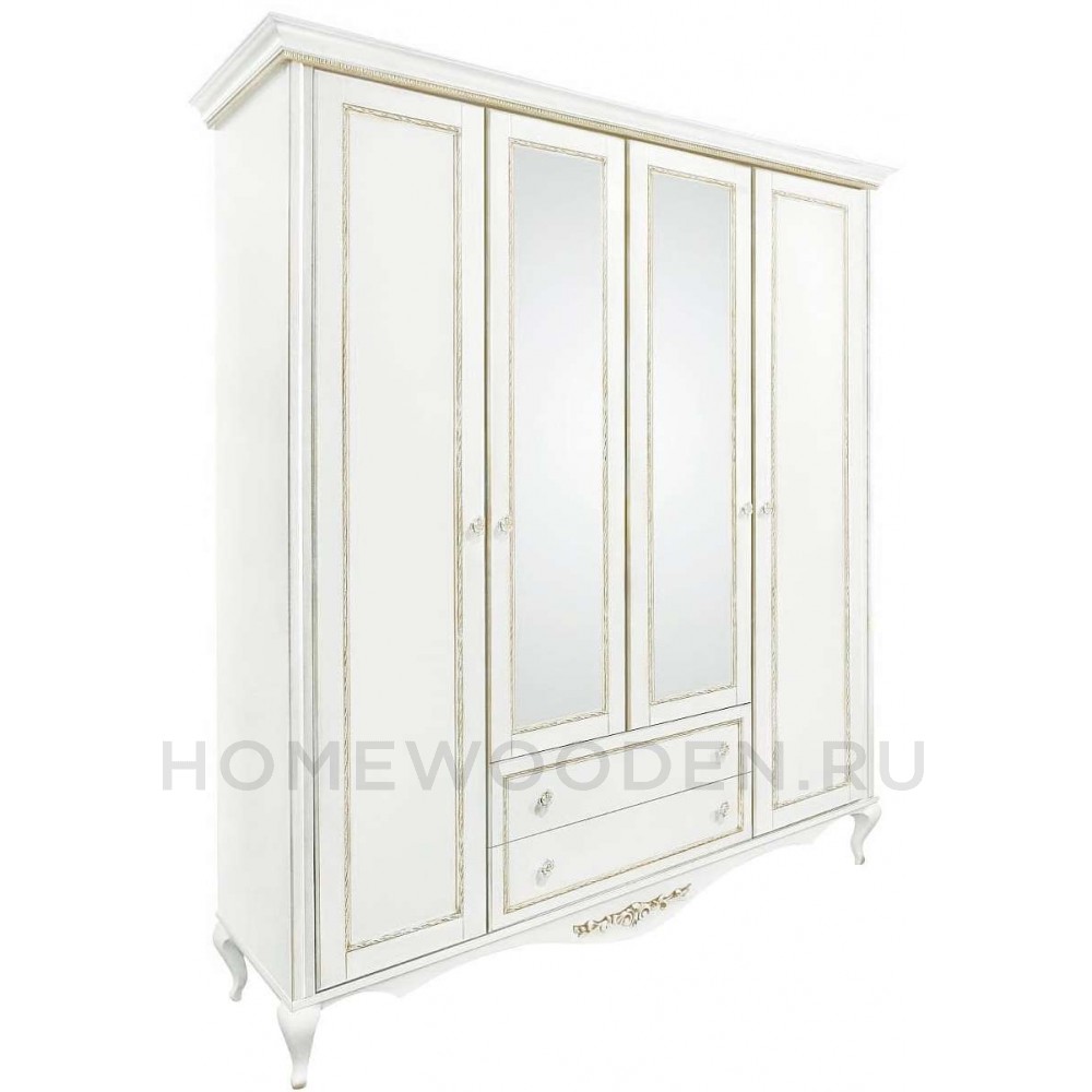 Шкаф 4-дверный Неаполь Т-454Д