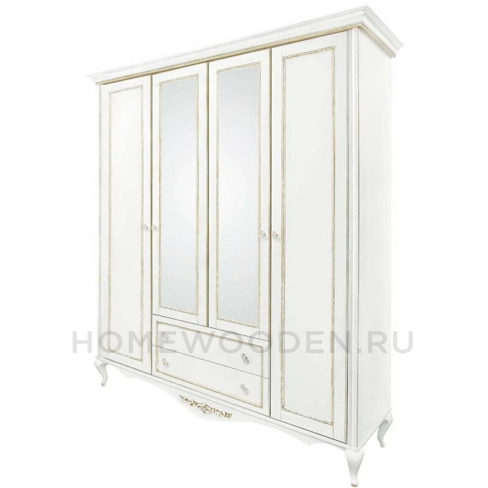 Шкаф 4-дверный Неаполь Т-454Д