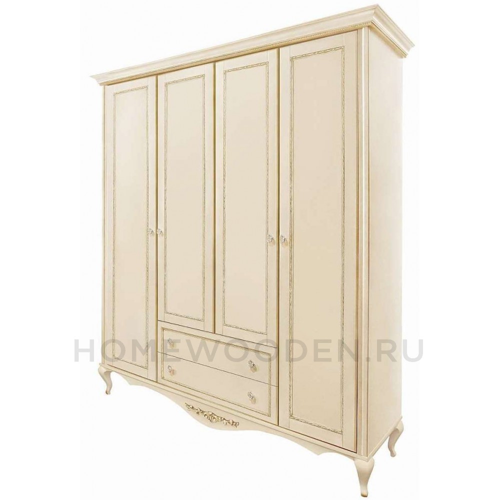 Шкаф 4-дверный Неаполь Т-454Д