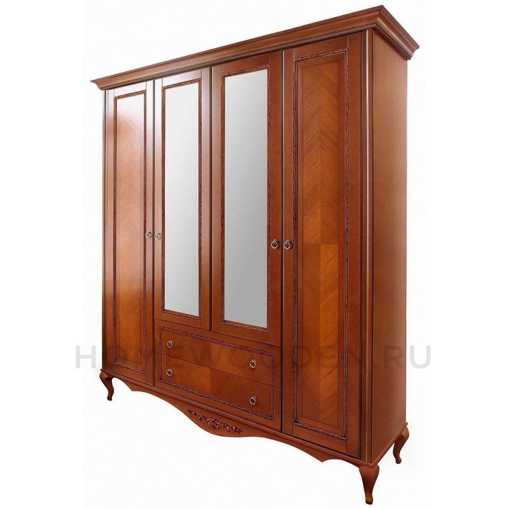 Шкаф 4-дверный Неаполь Т-454Д