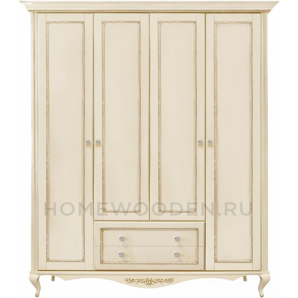 Шкаф 4-дверный Неаполь Т-454Д