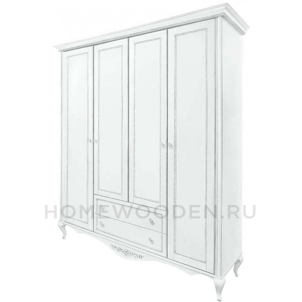 Шкаф 4-дверный Неаполь Т-454Д