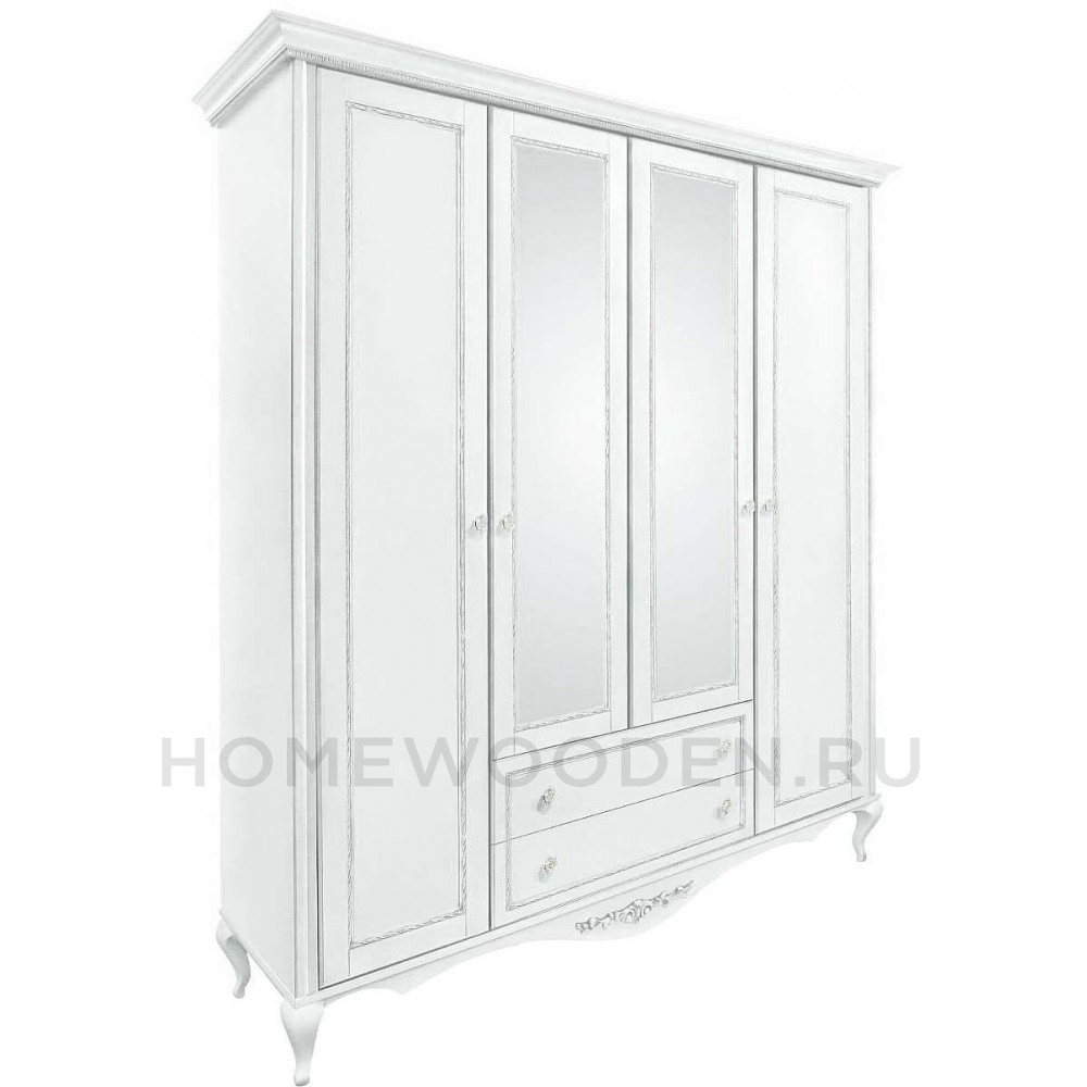 Шкаф 4-дверный Неаполь Т-454Д