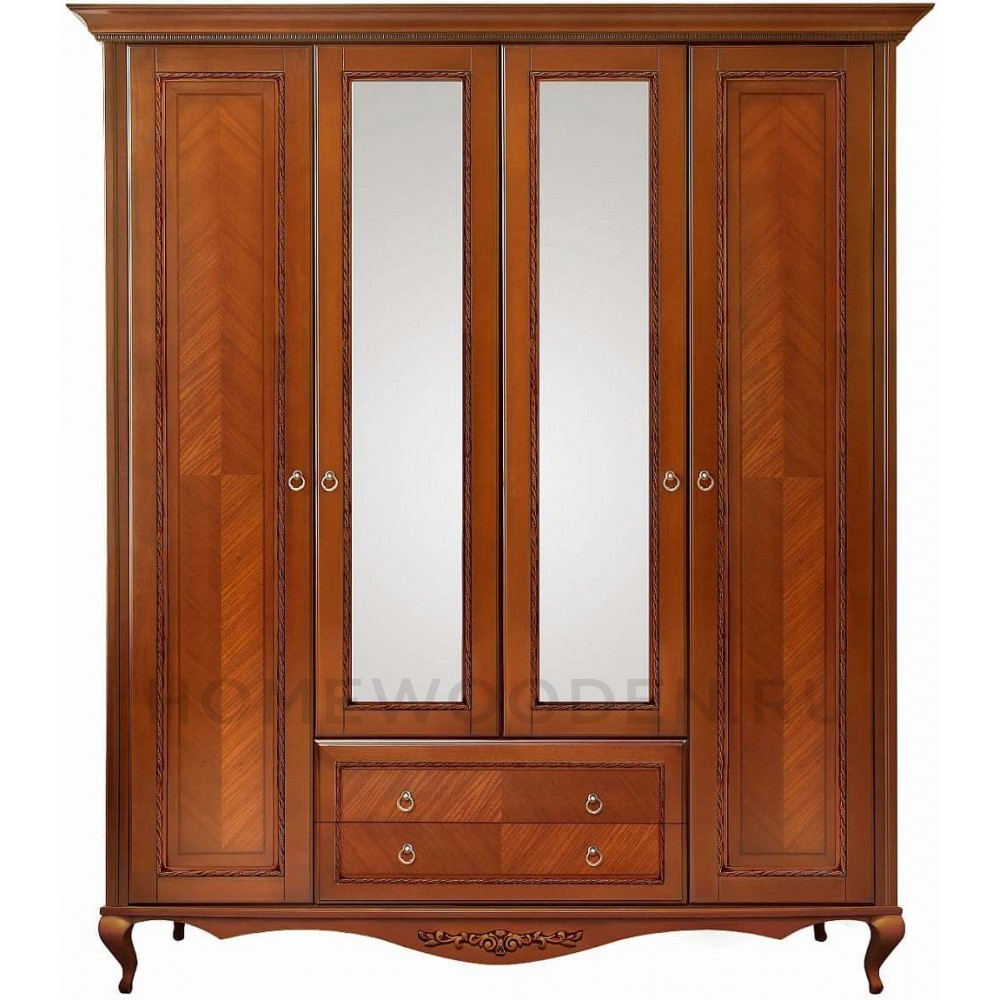 Шкаф 4-дверный Неаполь Т-454Д