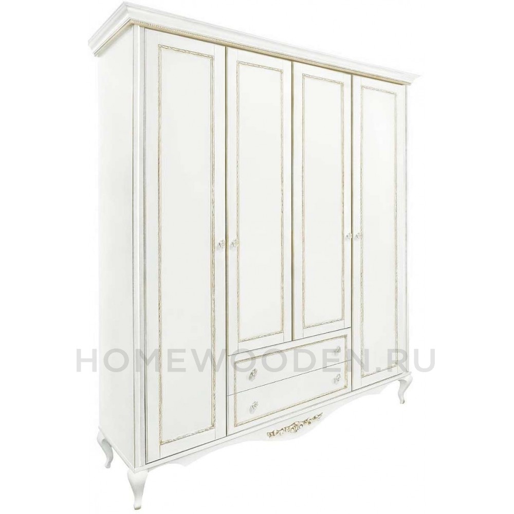 Шкаф 4-дверный Неаполь Т-454Д