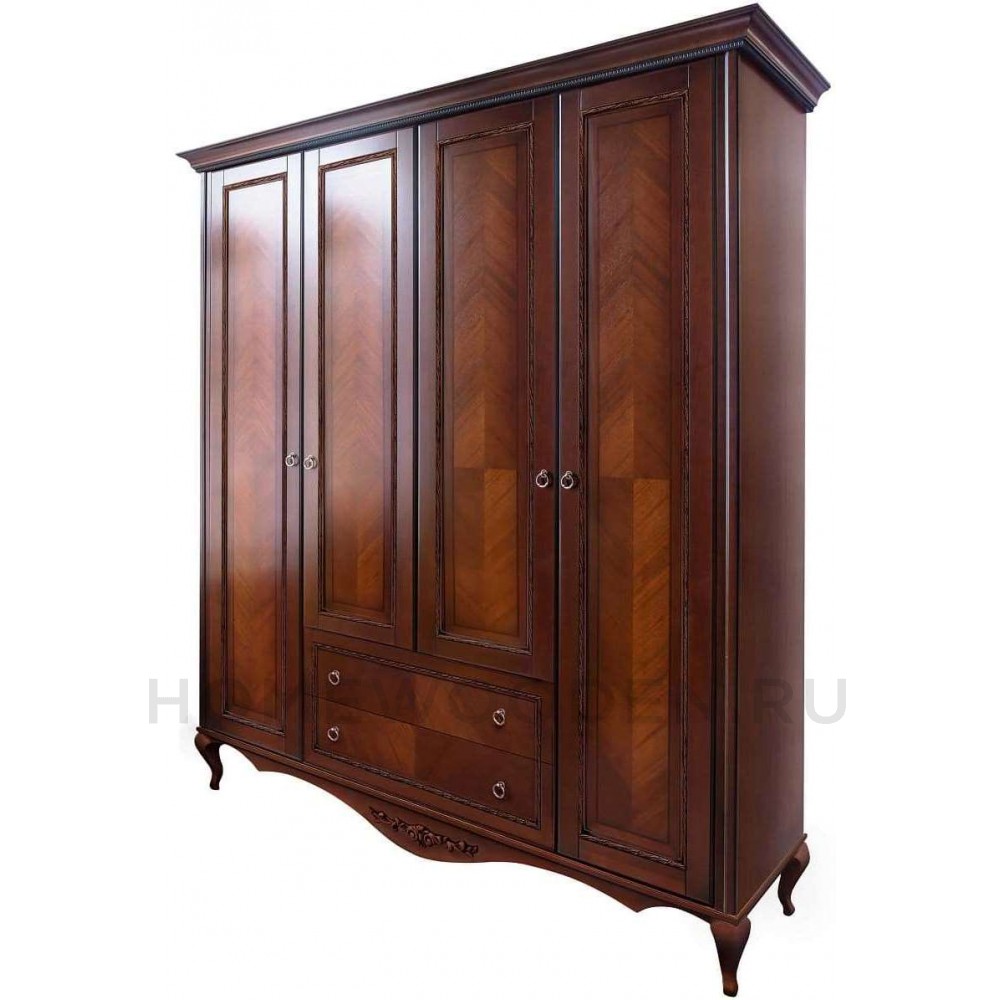 Шкаф 4-дверный Неаполь Т-454Д