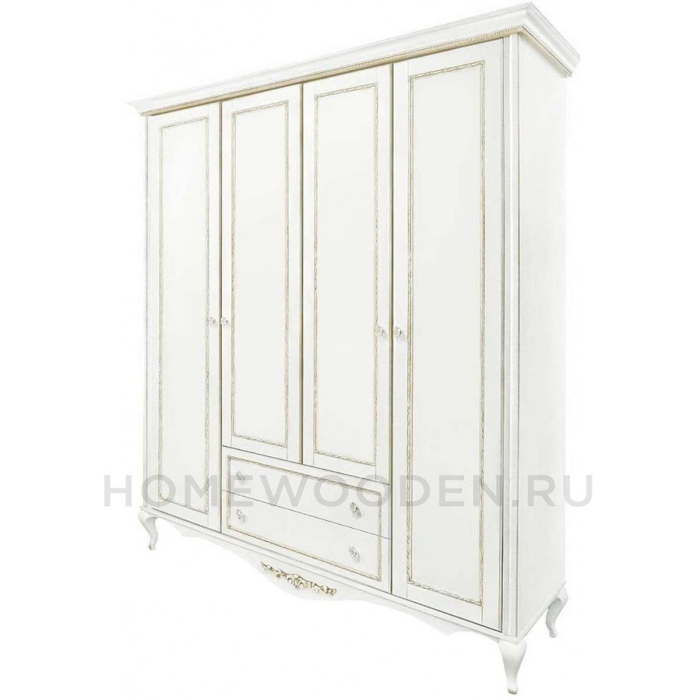 Шкаф 4-дверный Неаполь Т-454Д