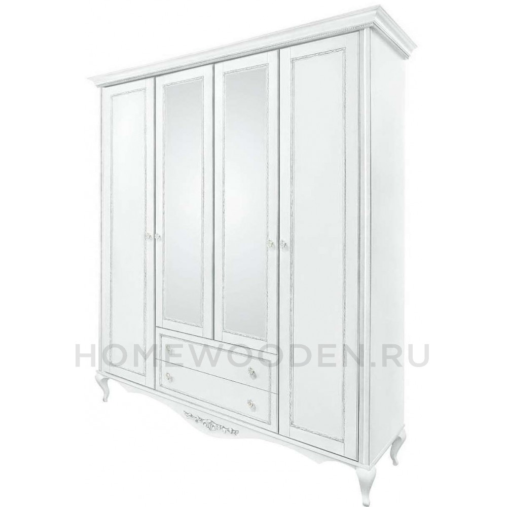 Шкаф 4-дверный Неаполь Т-454Д