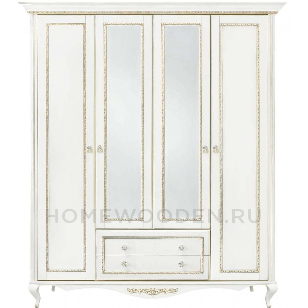 Шкаф 4-дверный Неаполь Т-454Д