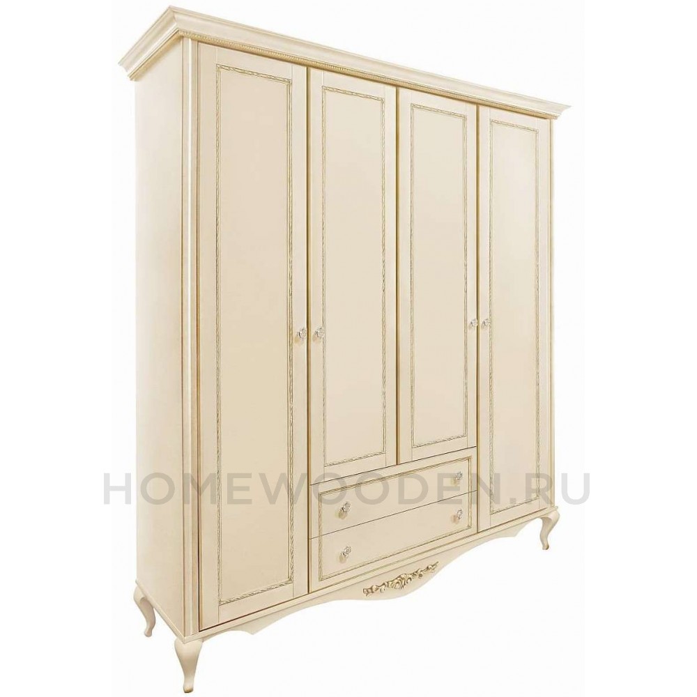 Шкаф 4-дверный Неаполь Т-454Д