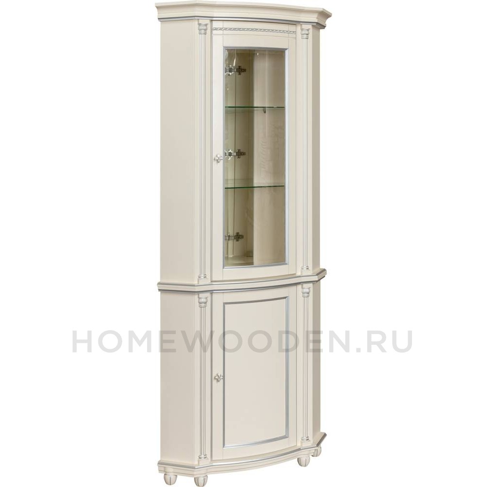 Шкаф комбинированный угловой Валенсия Классик П3.0589.0.04 (П244.13)