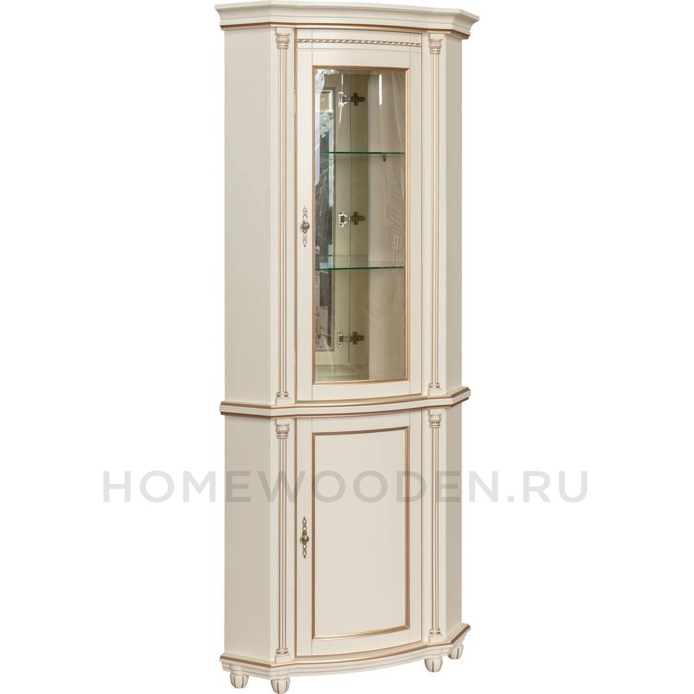 Шкаф комбинированный угловой Валенсия Классик П3.0589.0.04 (П244.13)