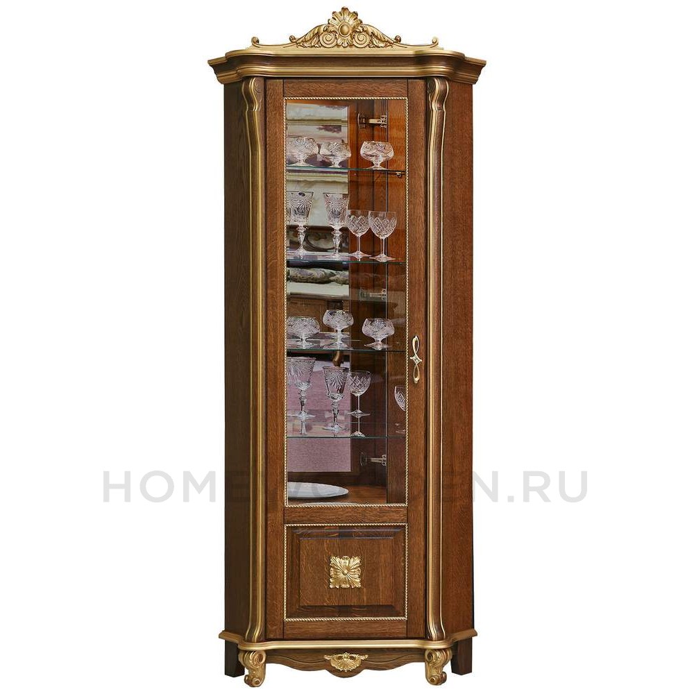 Шкаф с витриной Алези Люкс П1.349.0.13 (П350.13л)