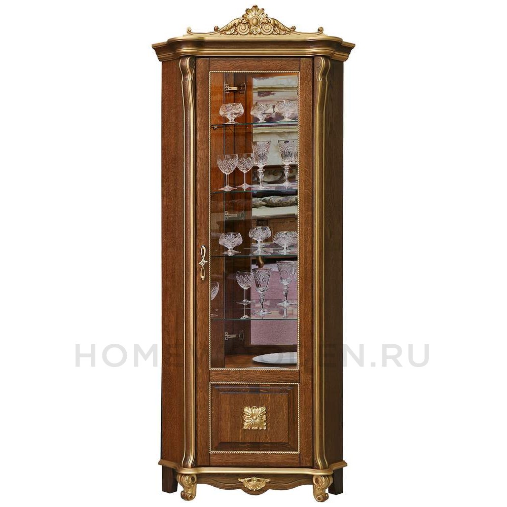 Шкаф с витриной Алези Люкс П1.349.0.13 (П350.13л)