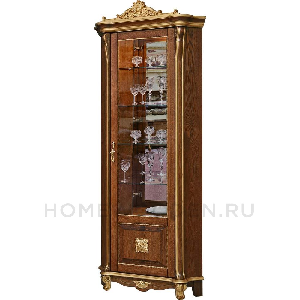 Шкаф с витриной Алези Люкс П1.349.0.13 (П350.13л)