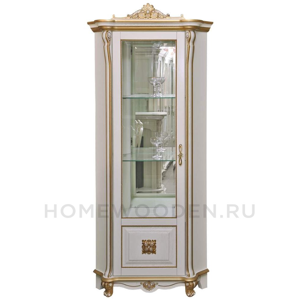 Шкаф с витриной Алези Люкс П1.349.0.13 (П350.13л)