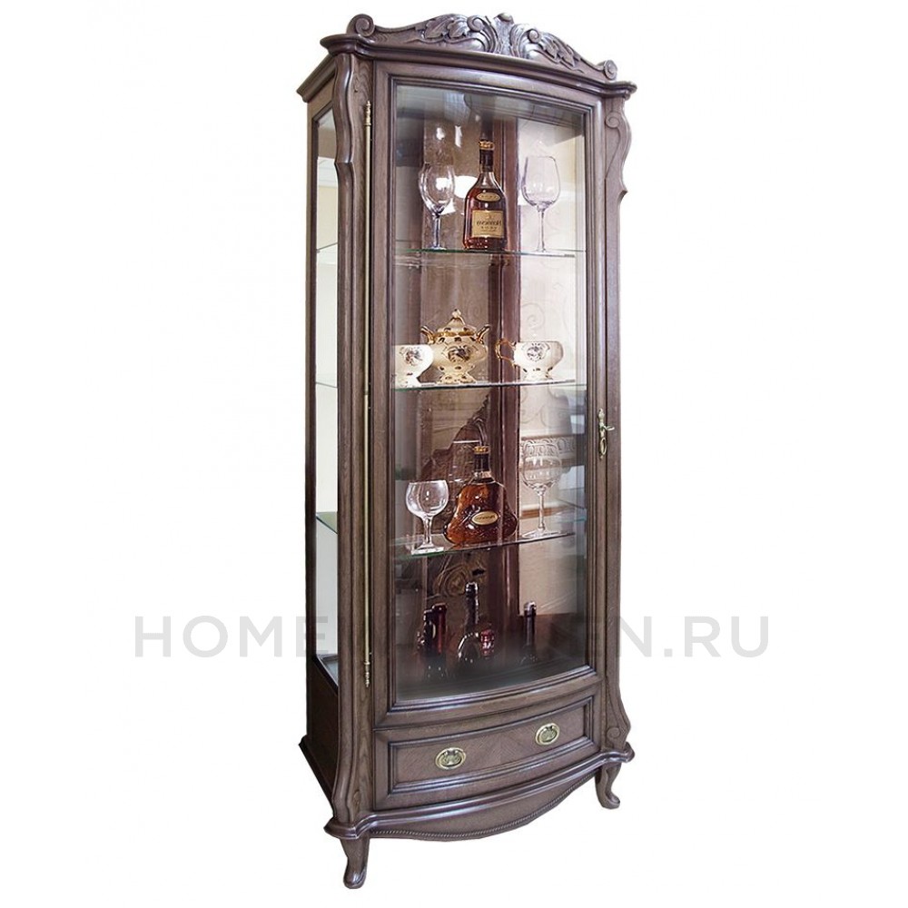 Шкаф с витриной Луи ММ-240-01