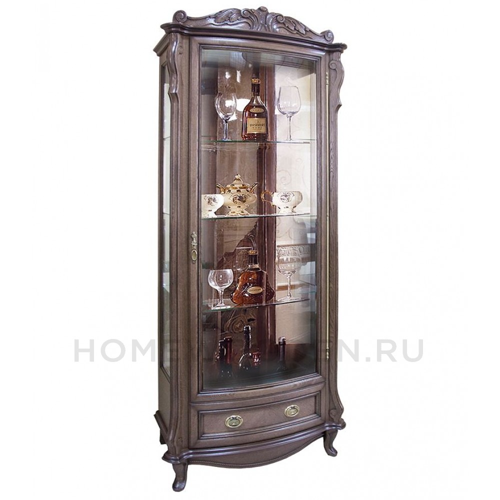 Шкаф с витриной Луи ММ-240-01