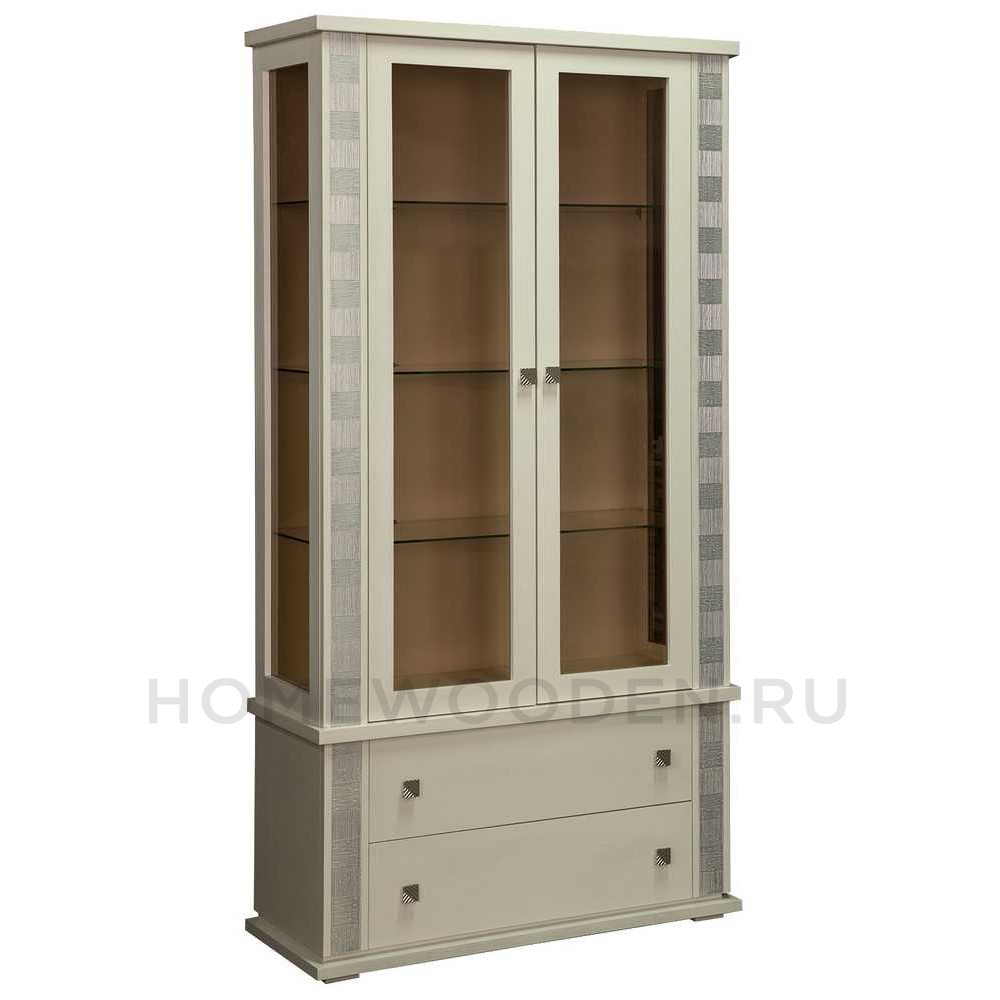 Шкаф с витриной Тунис П6.343.0.20 (П343.20Ш)