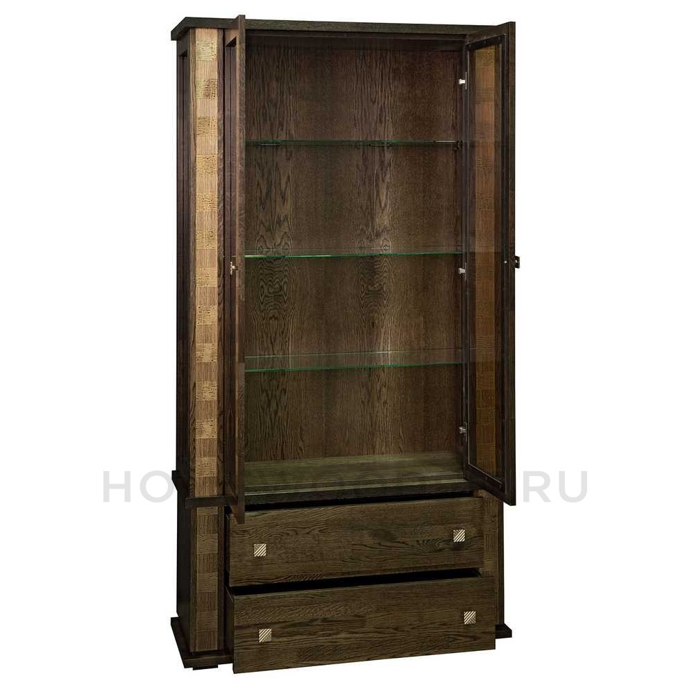 Шкаф с витриной Тунис П6.343.0.20 (П343.20Ш)