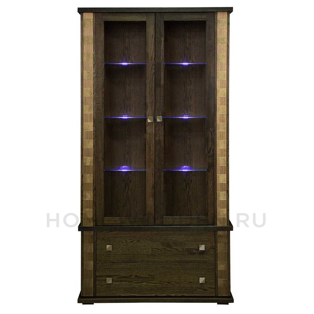 Шкаф с витриной Тунис П6.343.0.20 (П343.20Ш)