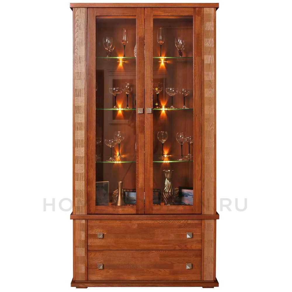 Шкаф с витриной Тунис П6.343.0.20 (П343.20Ш)