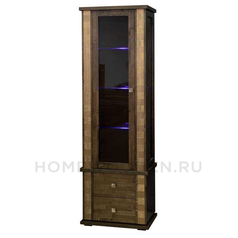 Шкаф с витриной Тунис П6.343.0.19 (П343.19Ш)