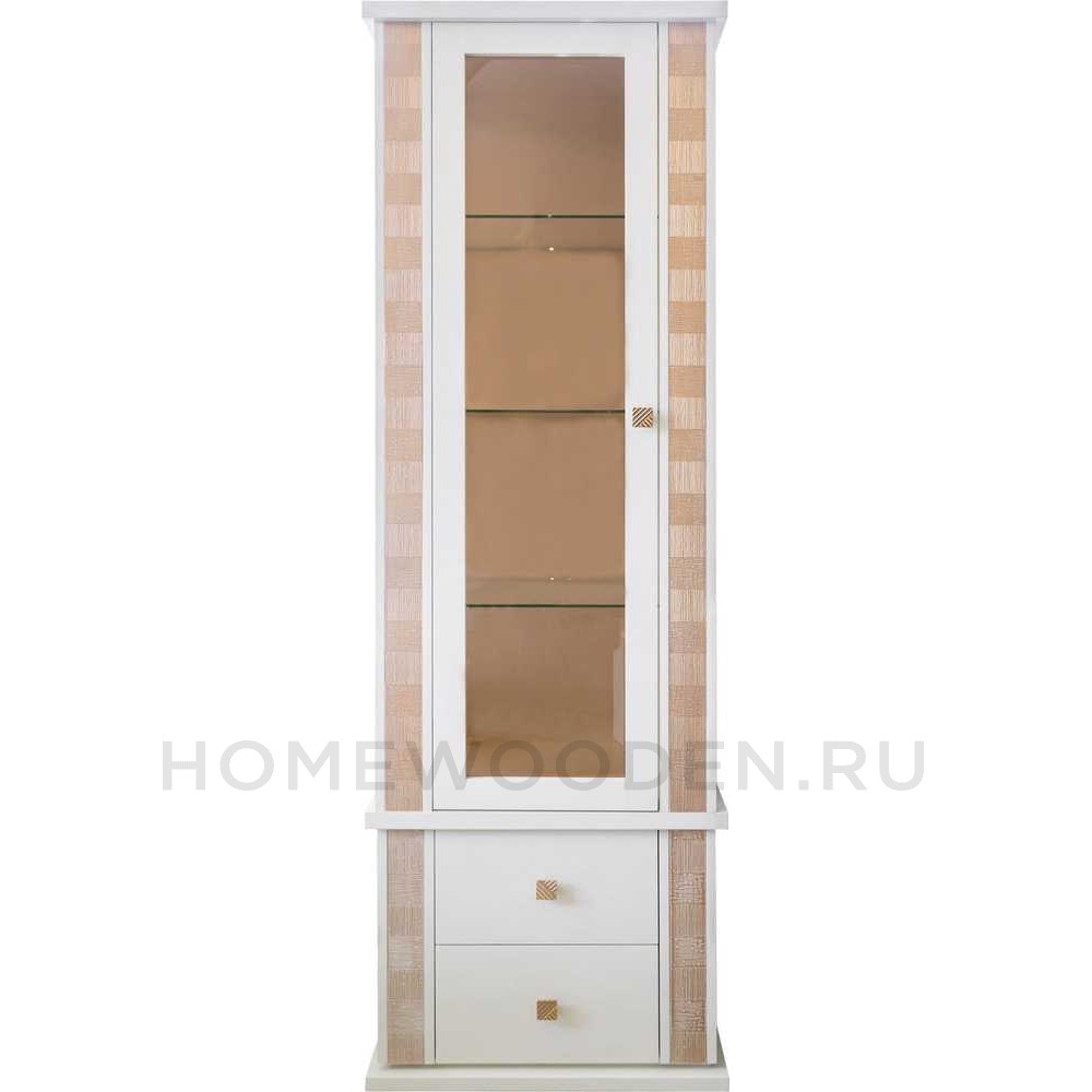 Шкаф с витриной Тунис П6.343.0.19 (П343.19Ш)