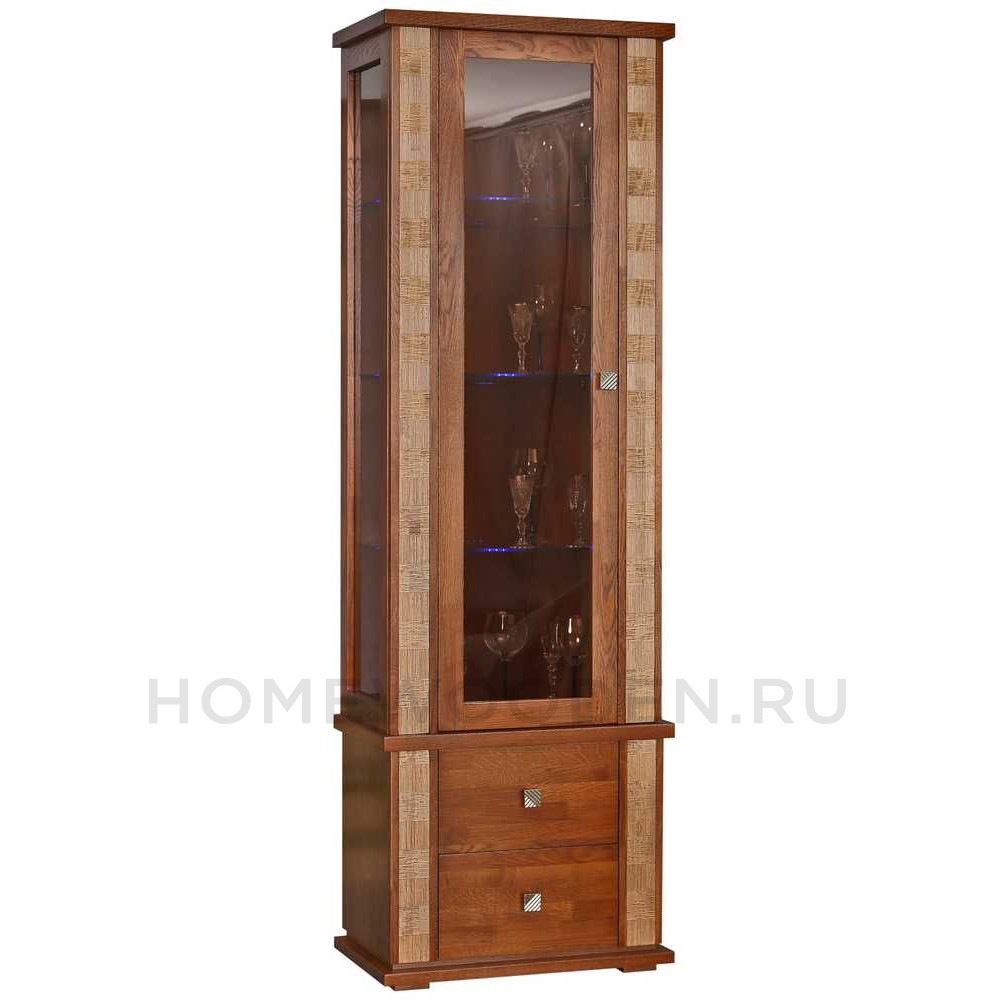 Шкаф с витриной Тунис П6.343.0.19 (П343.19Ш)