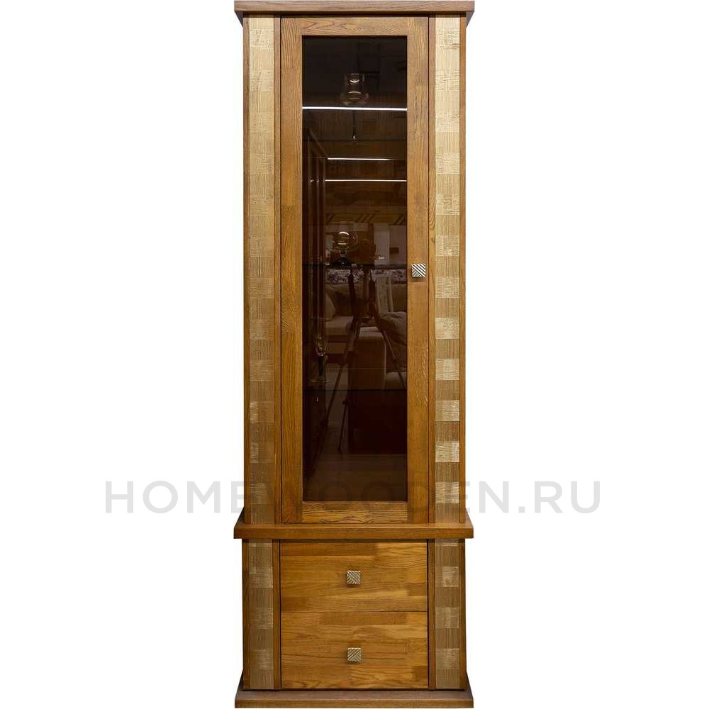 Шкаф с витриной Тунис П6.343.0.19 (П343.19Ш)