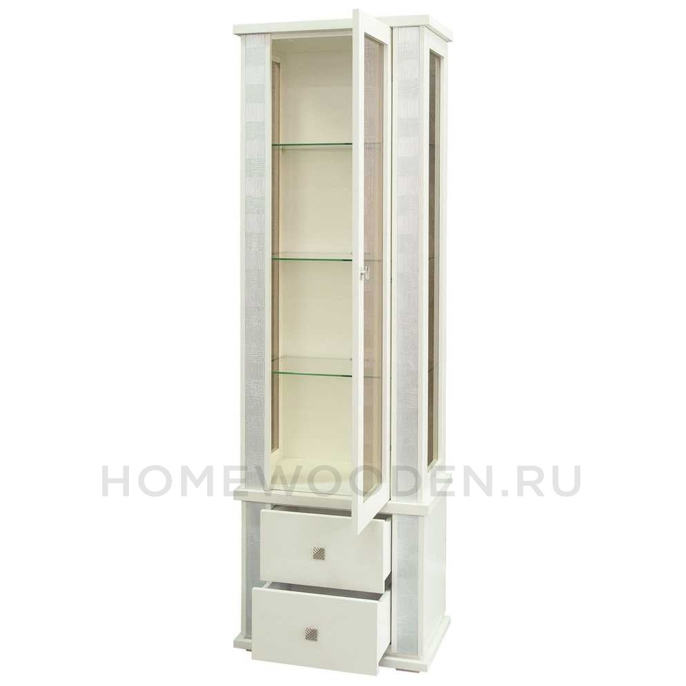 Шкаф с витриной Тунис П6.343.0.19 (П343.19Ш)