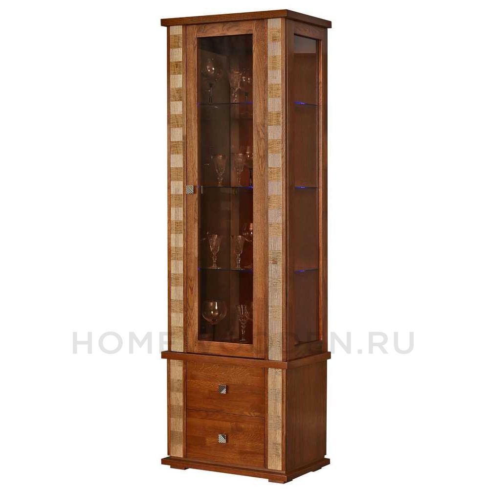 Шкаф с витриной Тунис П6.343.0.19 (П343.19Ш)