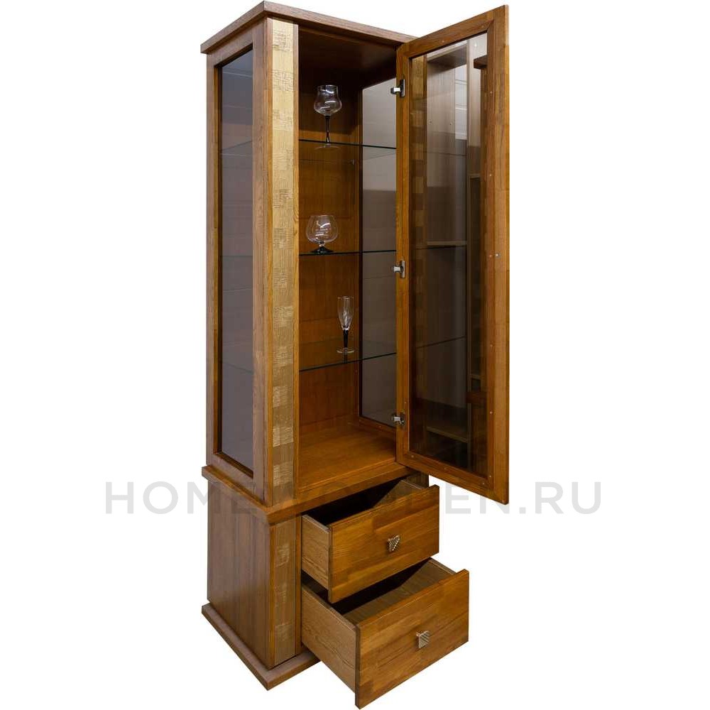 Шкаф с витриной Тунис П6.343.0.19 (П343.19Ш)