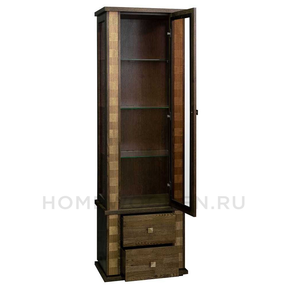 Шкаф с витриной Тунис П6.343.0.19 (П343.19Ш)