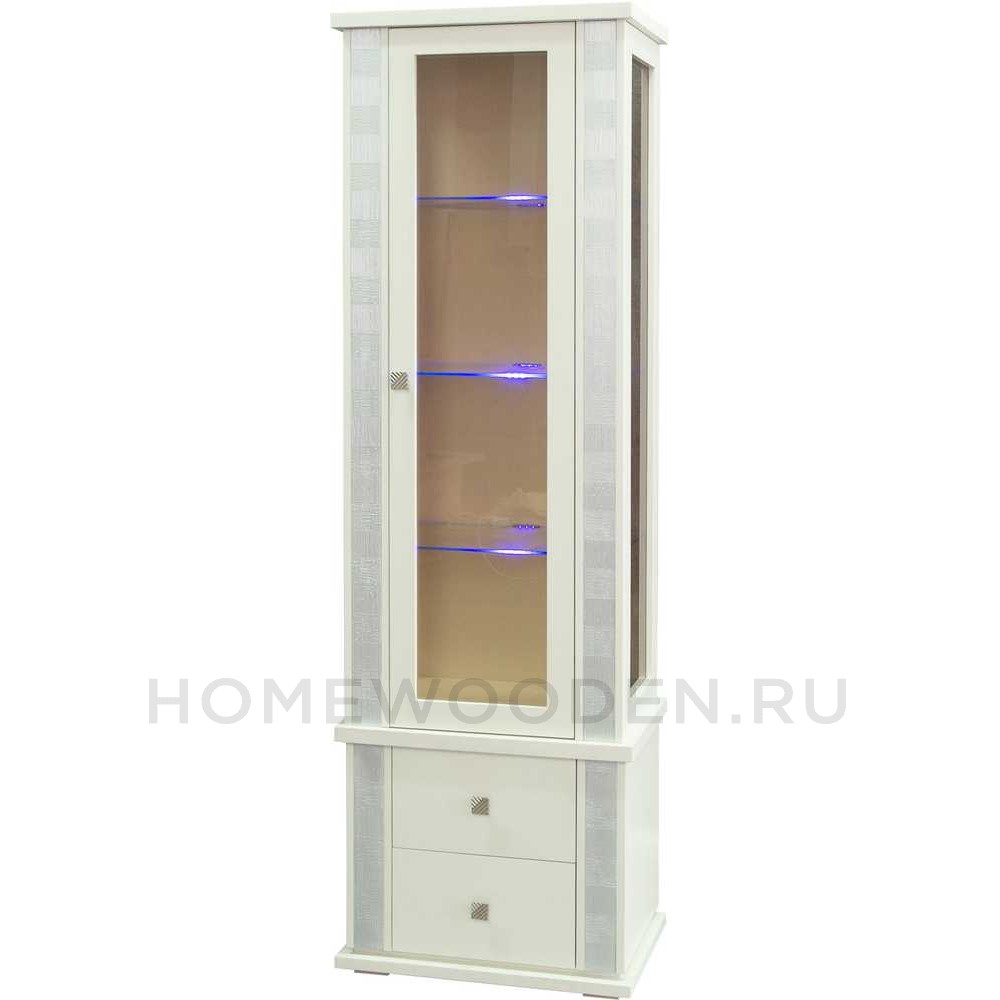 Шкаф с витриной Тунис П6.343.0.19 (П343.19Ш)