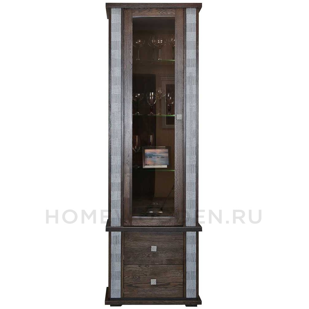 Шкаф с витриной Тунис П6.343.0.19 (П343.19Ш)
