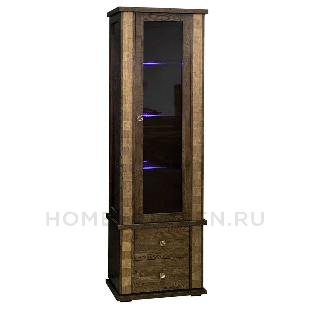 Шкаф с витриной Тунис П6.343.0.19 (П343.19Ш)