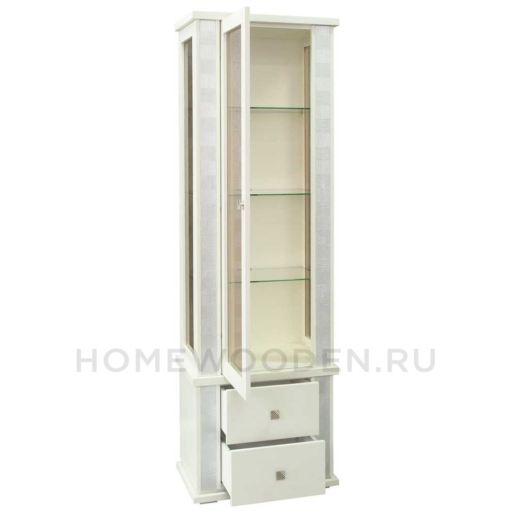 Шкаф с витриной Тунис П6.343.0.19 (П343.19Ш)