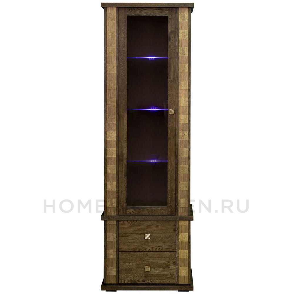 Шкаф с витриной Тунис П6.343.0.19 (П343.19Ш)