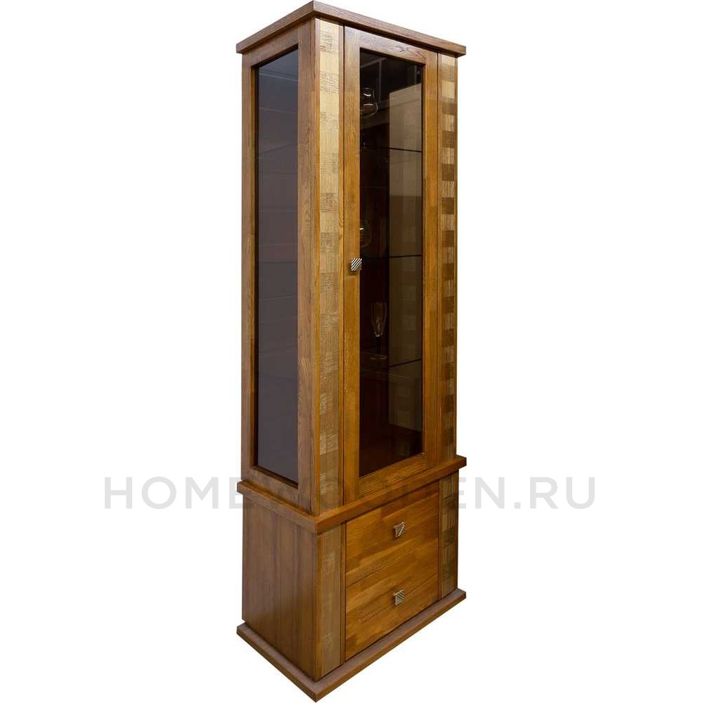 Шкаф с витриной Тунис П6.343.0.19 (П343.19Ш)