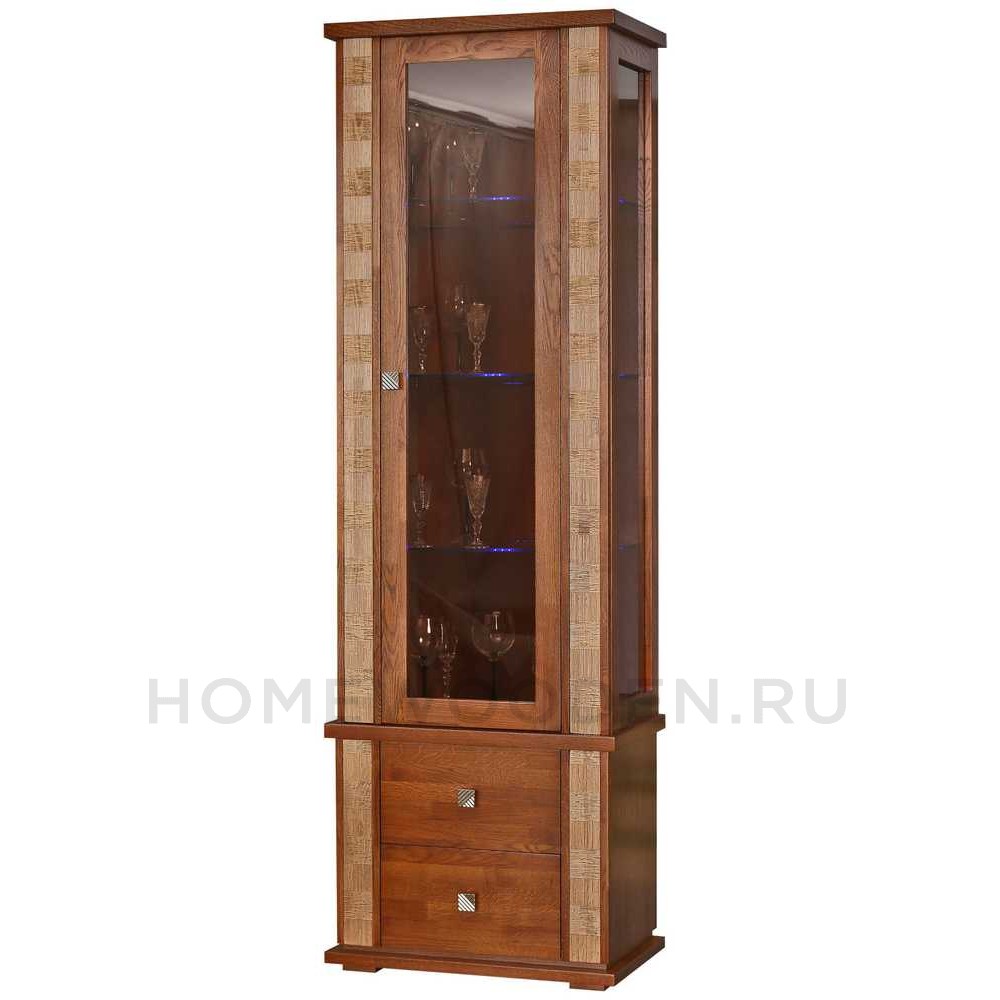 Шкаф с витриной Тунис П6.343.0.19 (П343.19Ш)