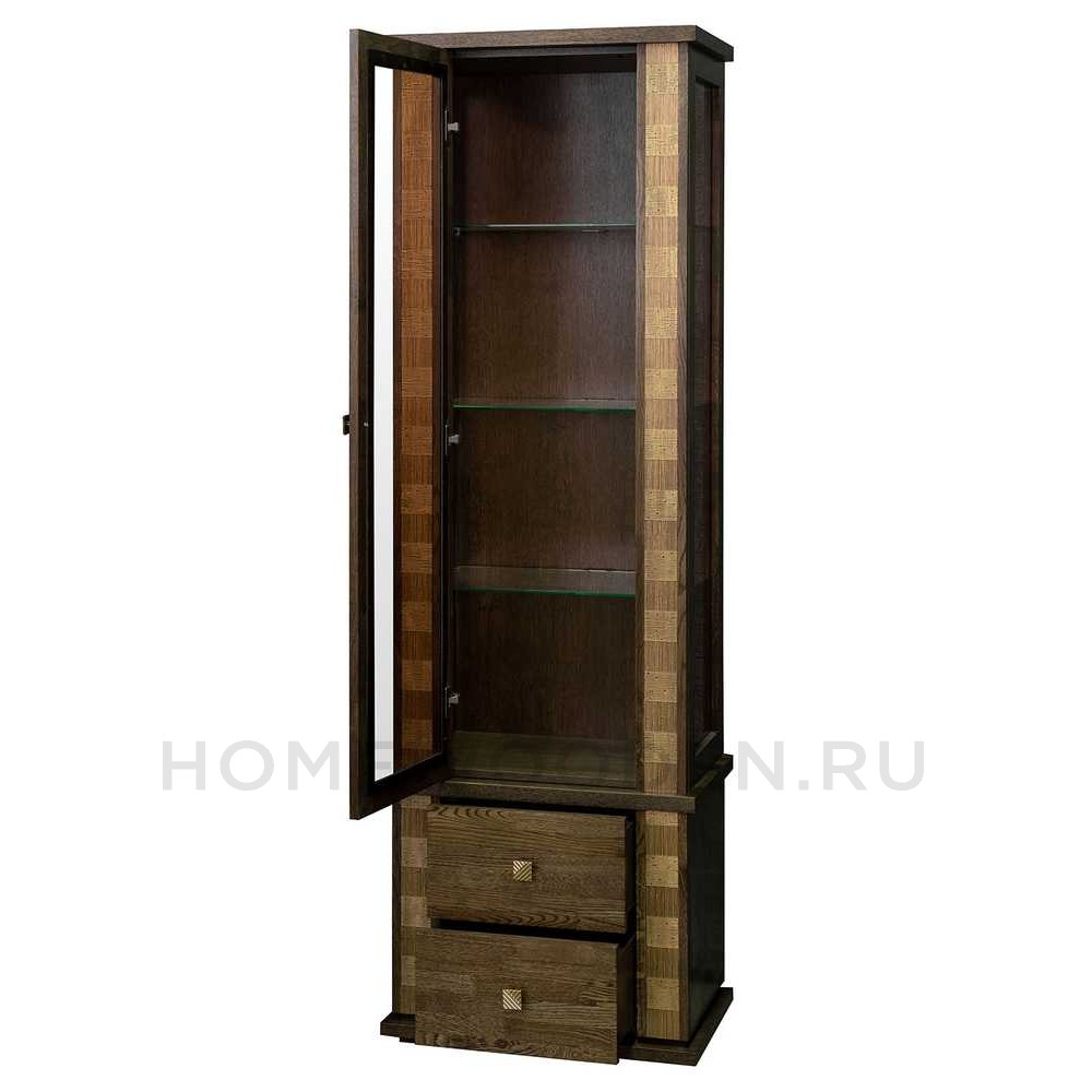 Шкаф с витриной Тунис П6.343.0.19 (П343.19Ш)