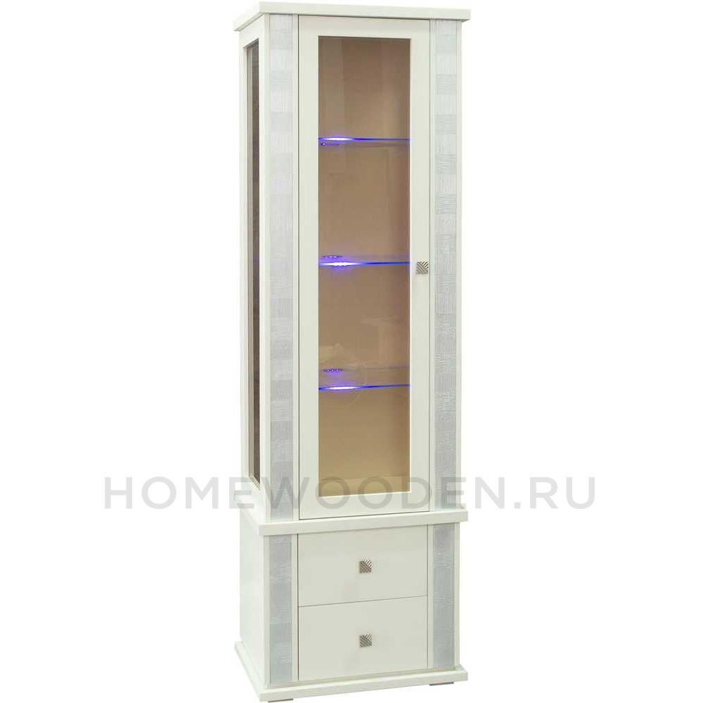 Шкаф с витриной Тунис П6.343.0.19 (П343.19Ш)