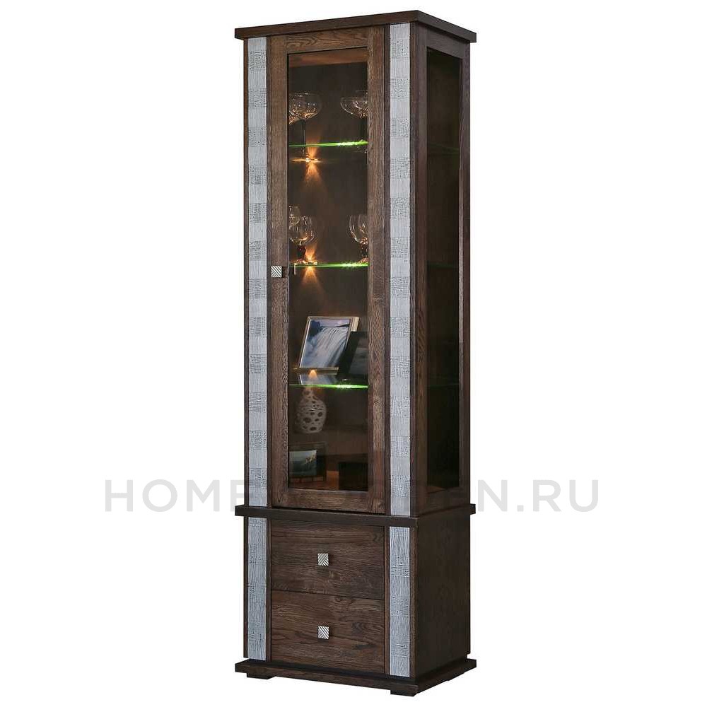 Шкаф с витриной Тунис П6.343.0.19 (П343.19Ш)