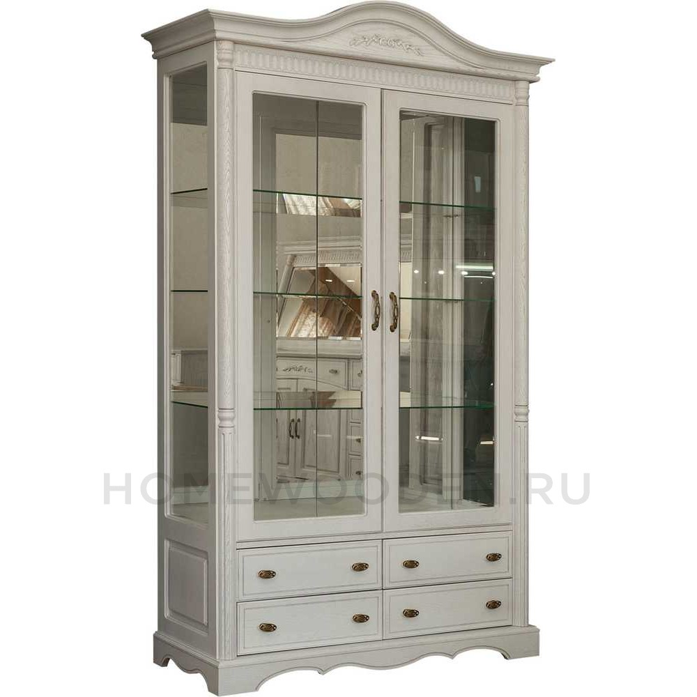 Шкаф с витриной 2д Паола БМ2.671.0.06 (2114)