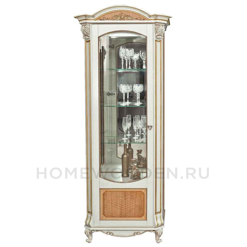 Шкаф с витриной Альба 8 П485.08