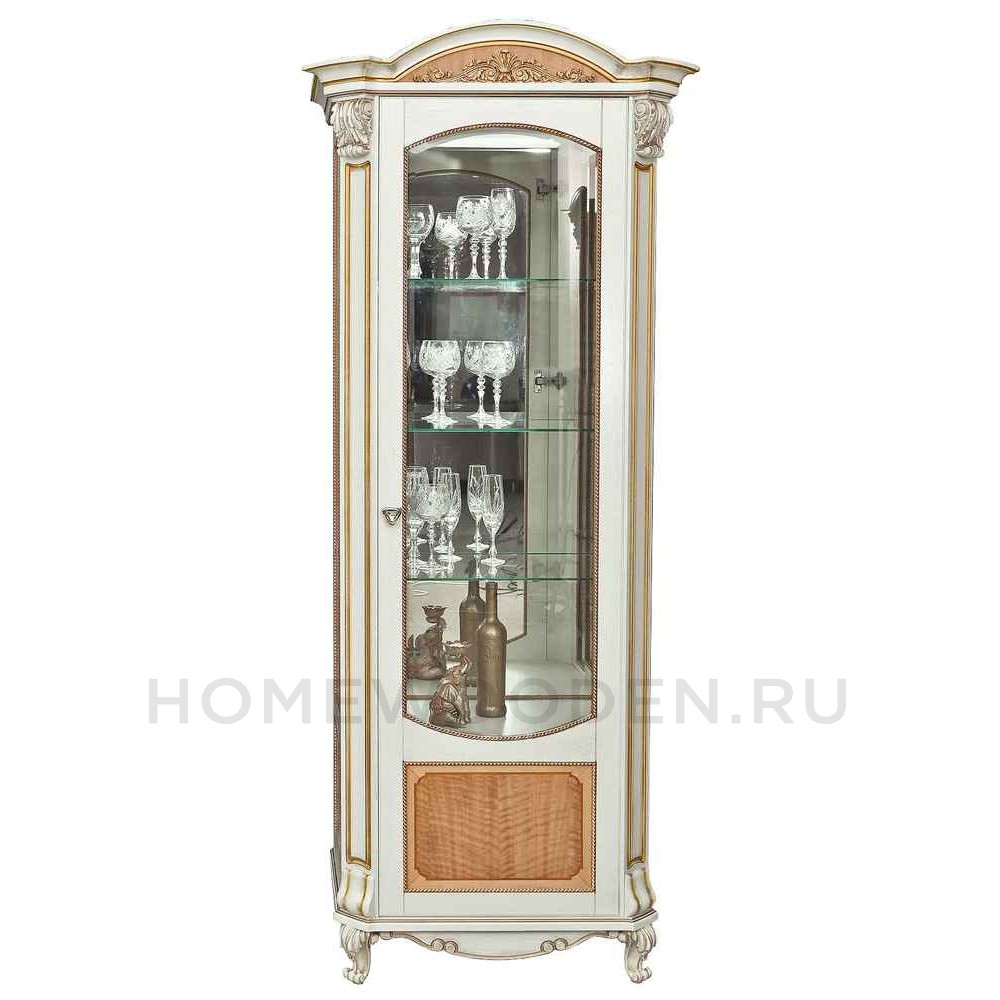 Шкаф с витриной Альба 8 П485.08