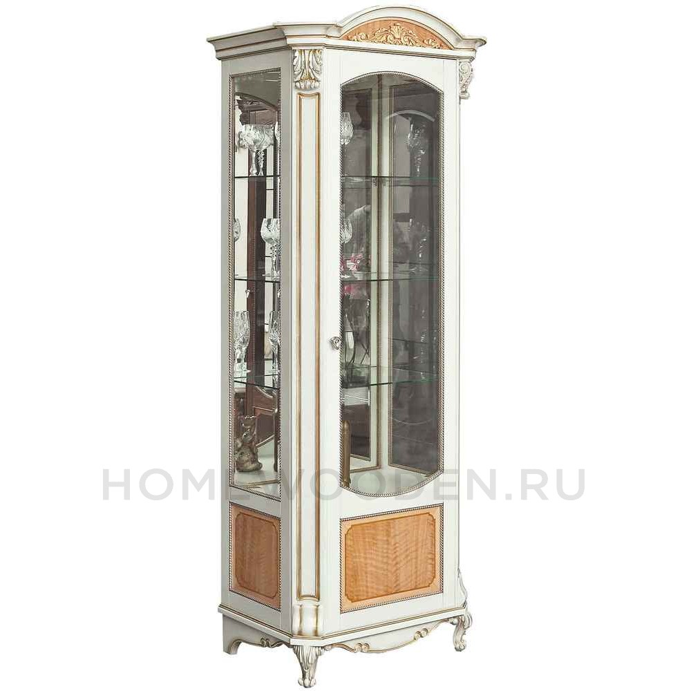 Шкаф с витриной Альба 8 П485.08