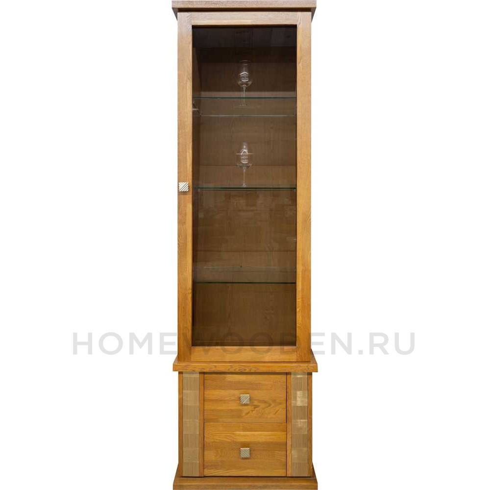 Шкаф с витриной Тунис П343.01Ш