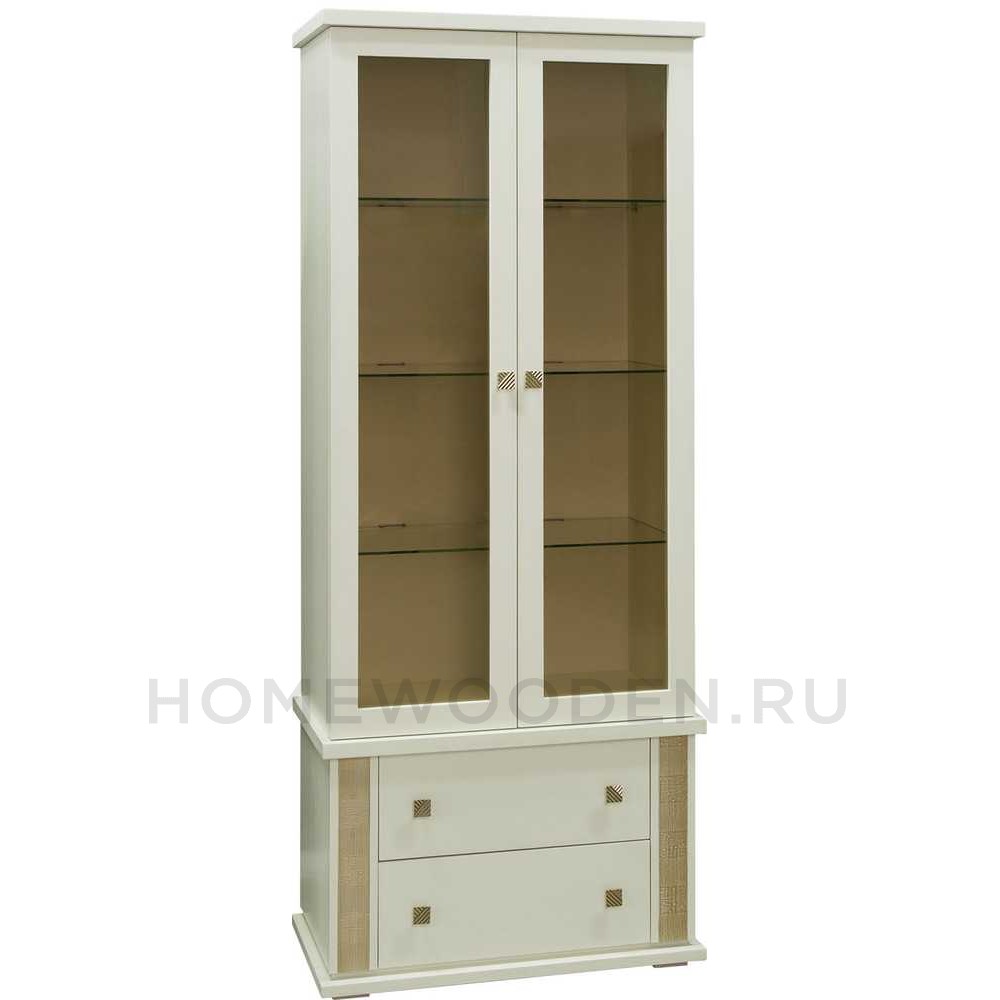 Шкаф с витриной Тунис П343.12Ш